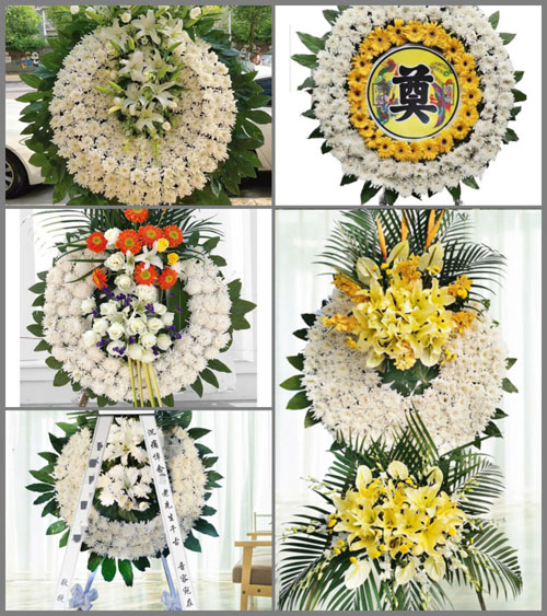 四川成都都江堰市天马镇绿凤村花圈速递